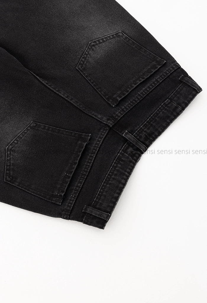 شلوار جین نیم بگ کد1005173